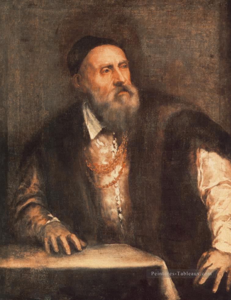 Autoportrait Tiziano Titien Peintures à l'huile